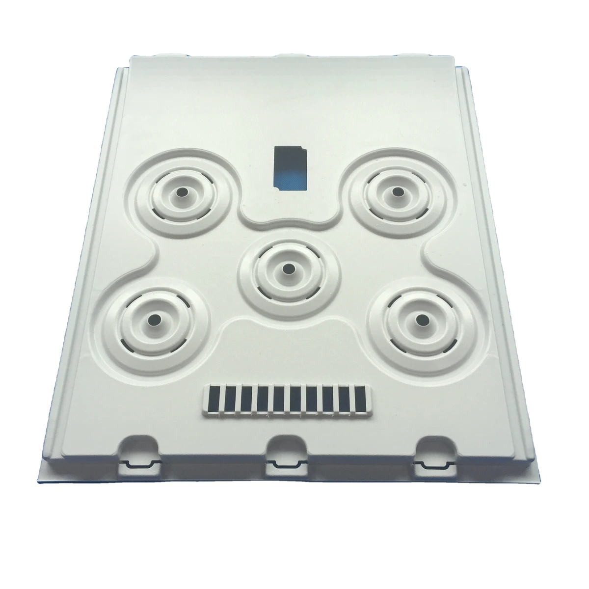 Customized White Plastic Punching Machine Housing Cover CNC Cut Heat Diffusion Holes Vacuum Forming Molding Designed for Plastic