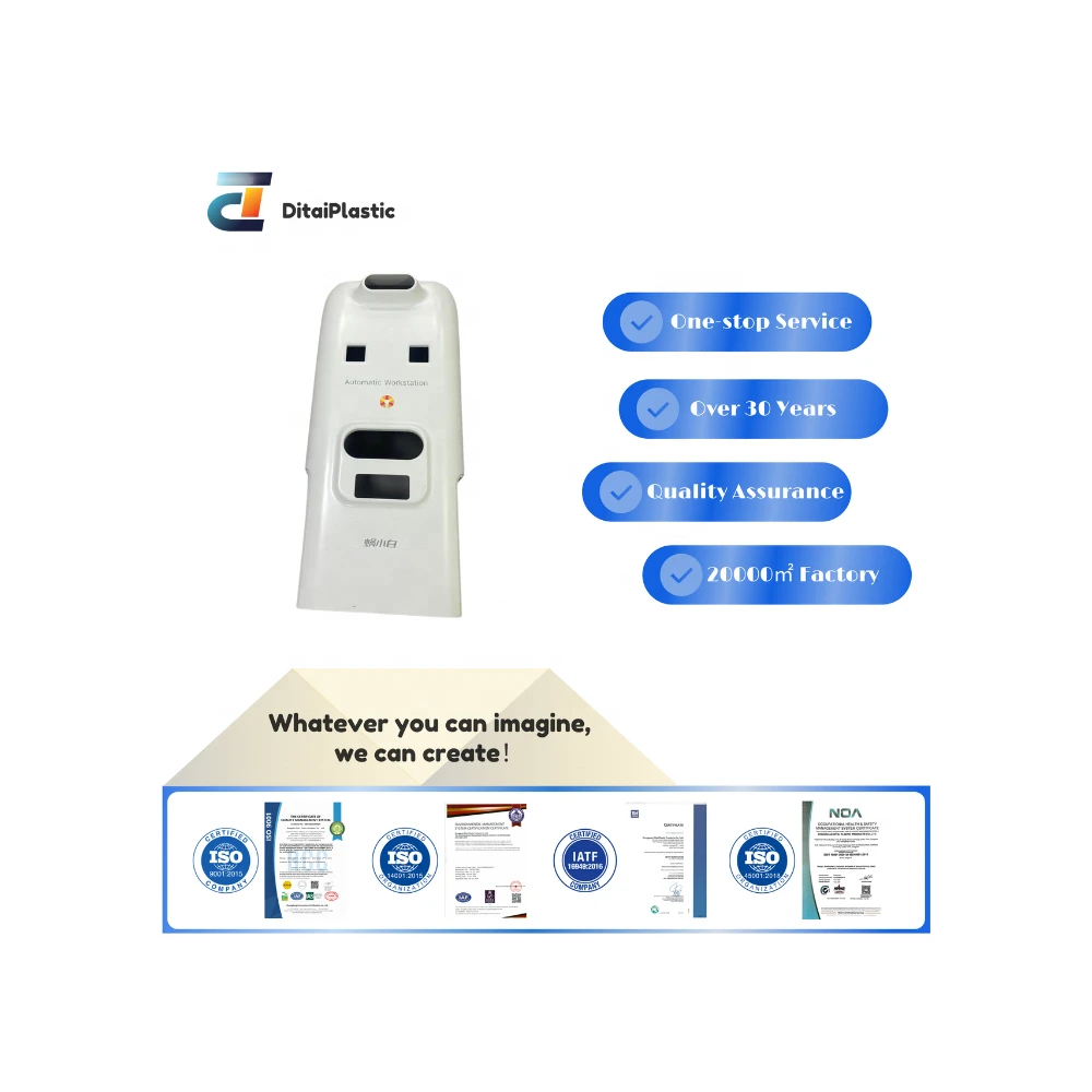 Custom White Plastic Vacuum Formed Component for Automatic Workstation Enclosure Part with Functional Cutouts