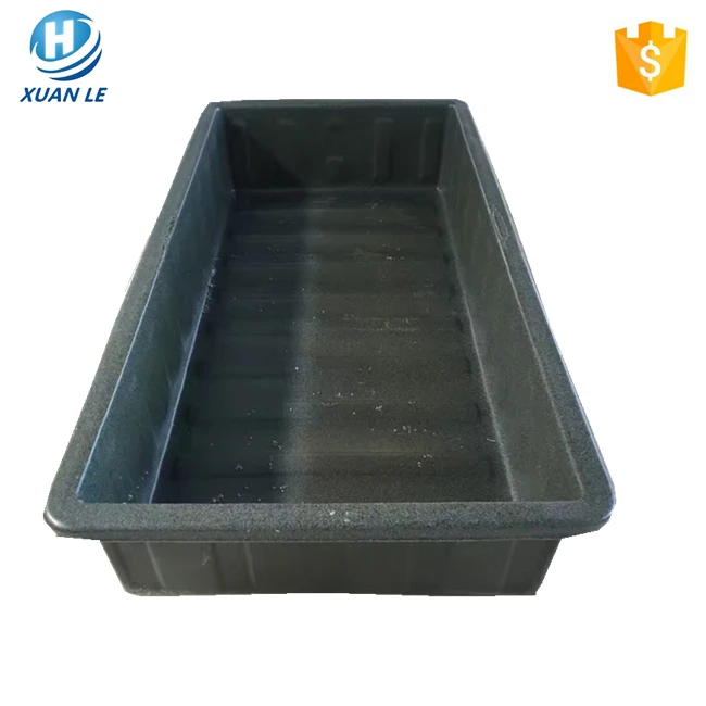 Square Shape Plastic Dutch Bucket Reservoirs Hydroponics Nutrient Tanks for Grow