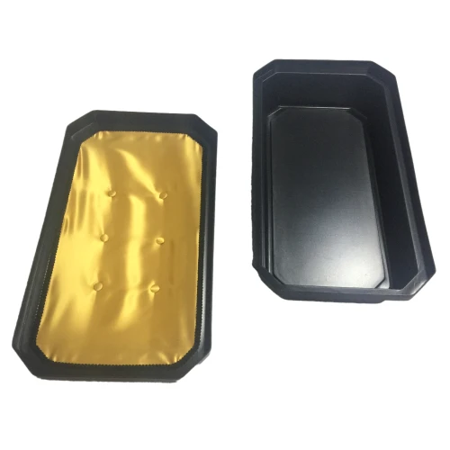 Custom White Black Plastic Box for Pet Dead Body Coffin Box Casket Cremation Box With Lid