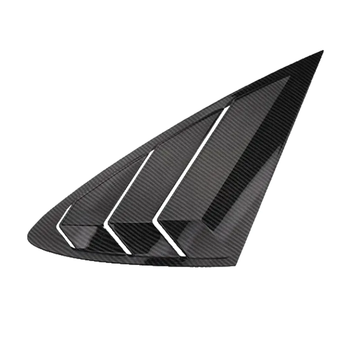 OEM Glossy Black Rear Window Blinds & Side Louvers Auto Parts for Quarter Window Ventilation