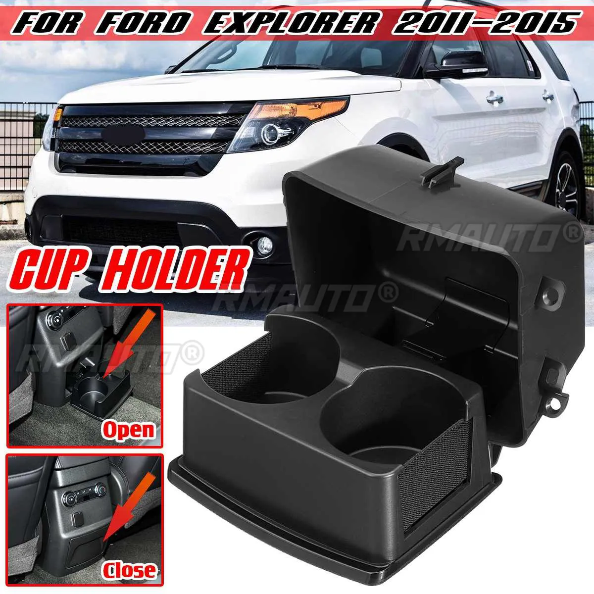 New Car Center Console Insert Water Drinks Cup Holder Mount Drinks Holders for Ford for Explorer 2011-2015 BB5Z7813562BA
