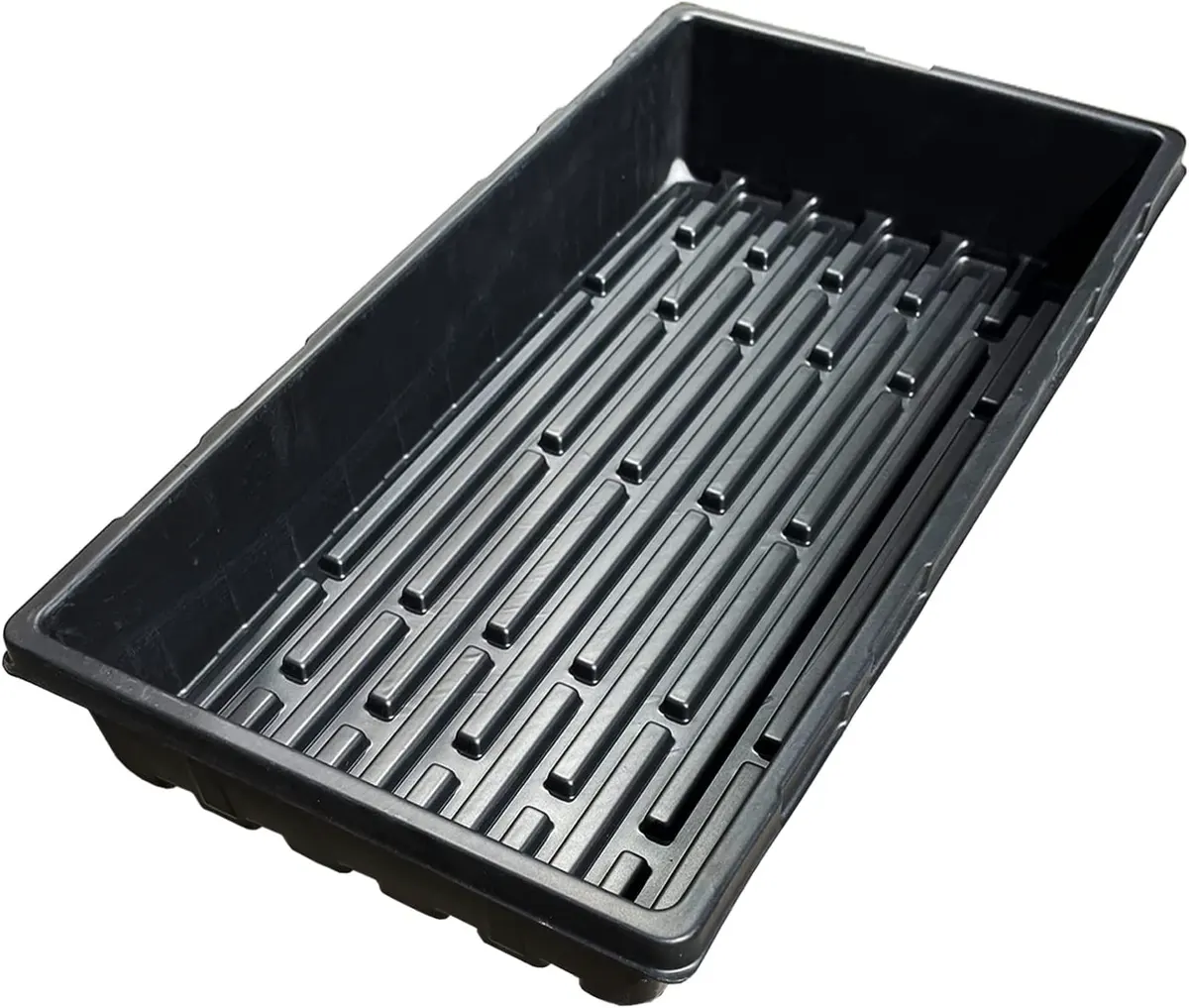 Heavy duty Wheatgrass Seed Tray Microgreen Hydroponic Tray 1020 Plant Growing Seedling Trays PS Plastic Garden Rice
