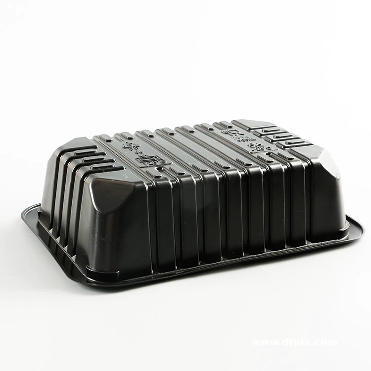 Disposable Recyclable Plastic PP Blister Rectangle Food Packaging Tray for Fruit Vegetable Meat