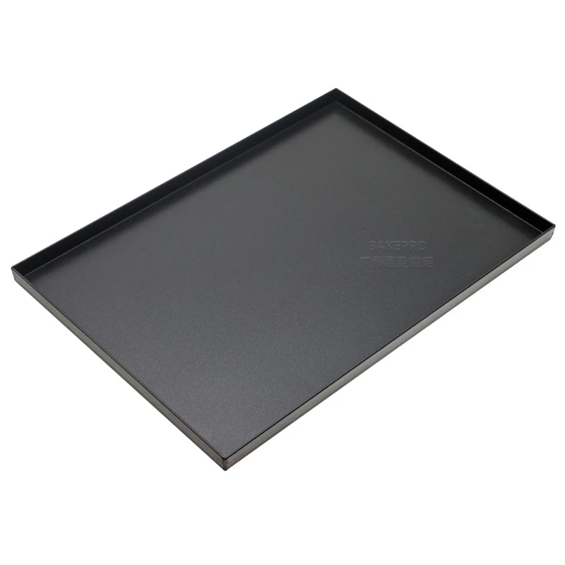 Rectangular Aluminum Alloy Non-Stick Right-Angle Baking Pan 1.5mm Thick Beveled Perforated 40x60cm Baking Pan