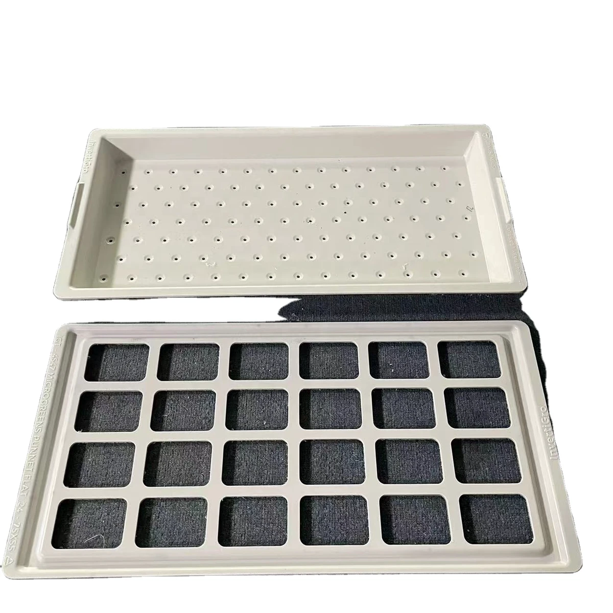 Custom High Quality Vaccum Forming Seedling Plastic Pot Rectangular Seedling Tray