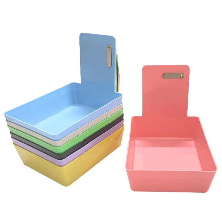 SJ Dental Lab Working Box Manual CE Certified Safe & Clean Medium Plastic Boxes with Stainless Steel Clip OEM Wholesale