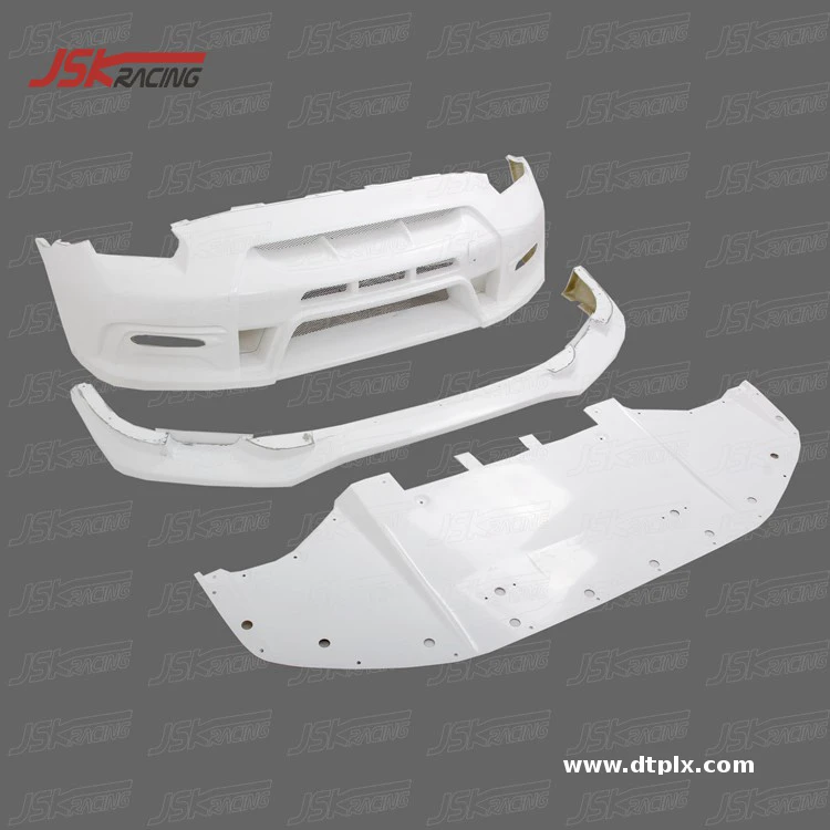 VARI WIDE STYLE GLASS FIBER FRONT BUMPER (WITHOUT LED LIGHT) for 2008-2016 NISSAN GTR R35