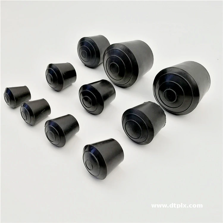 Anti-slip and Anti-fall Black and White Color Rubber Chair Leg Caps