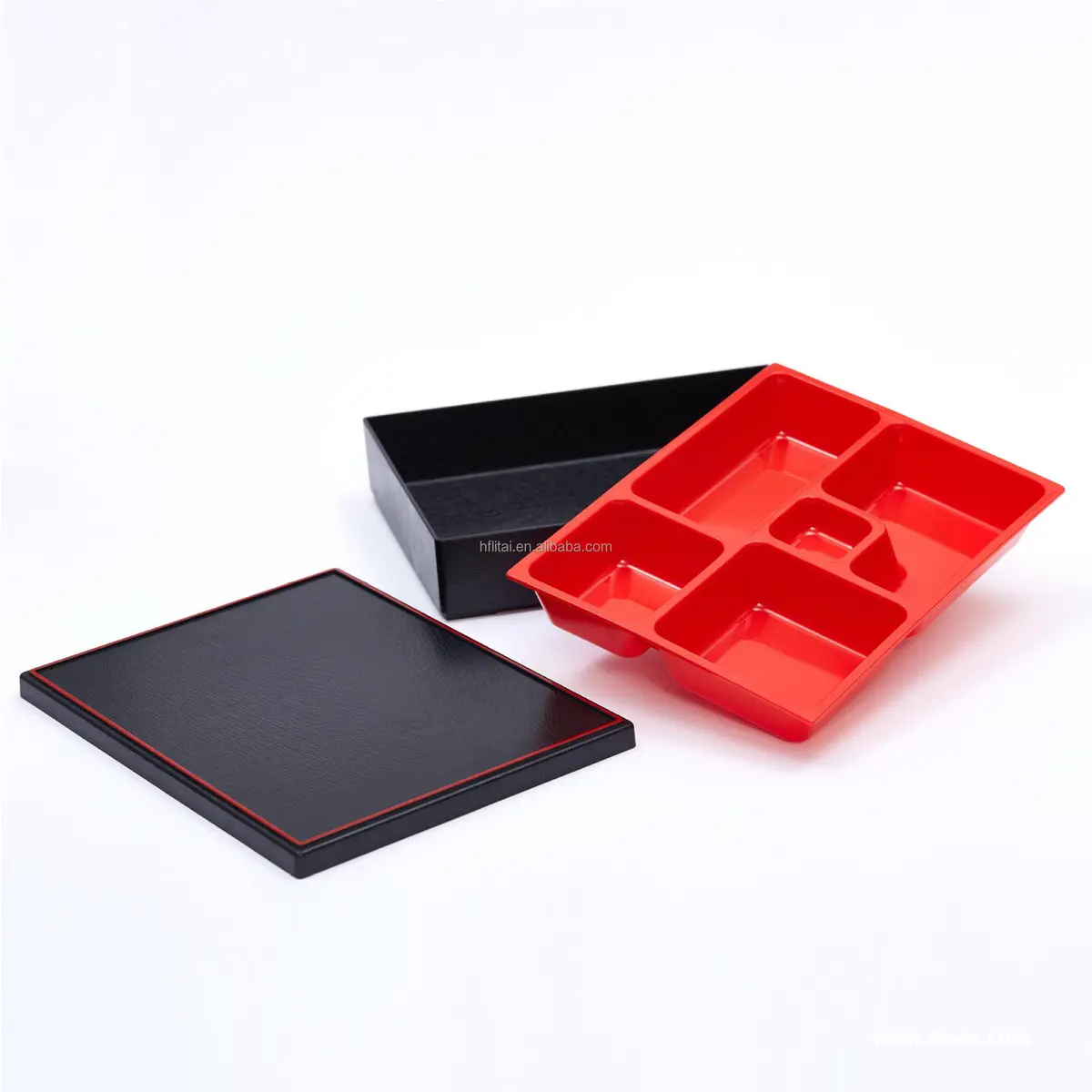 5 Compartment Japanese Food Container Bento Box Lunch Thermal Insulated Bento Box with Lid