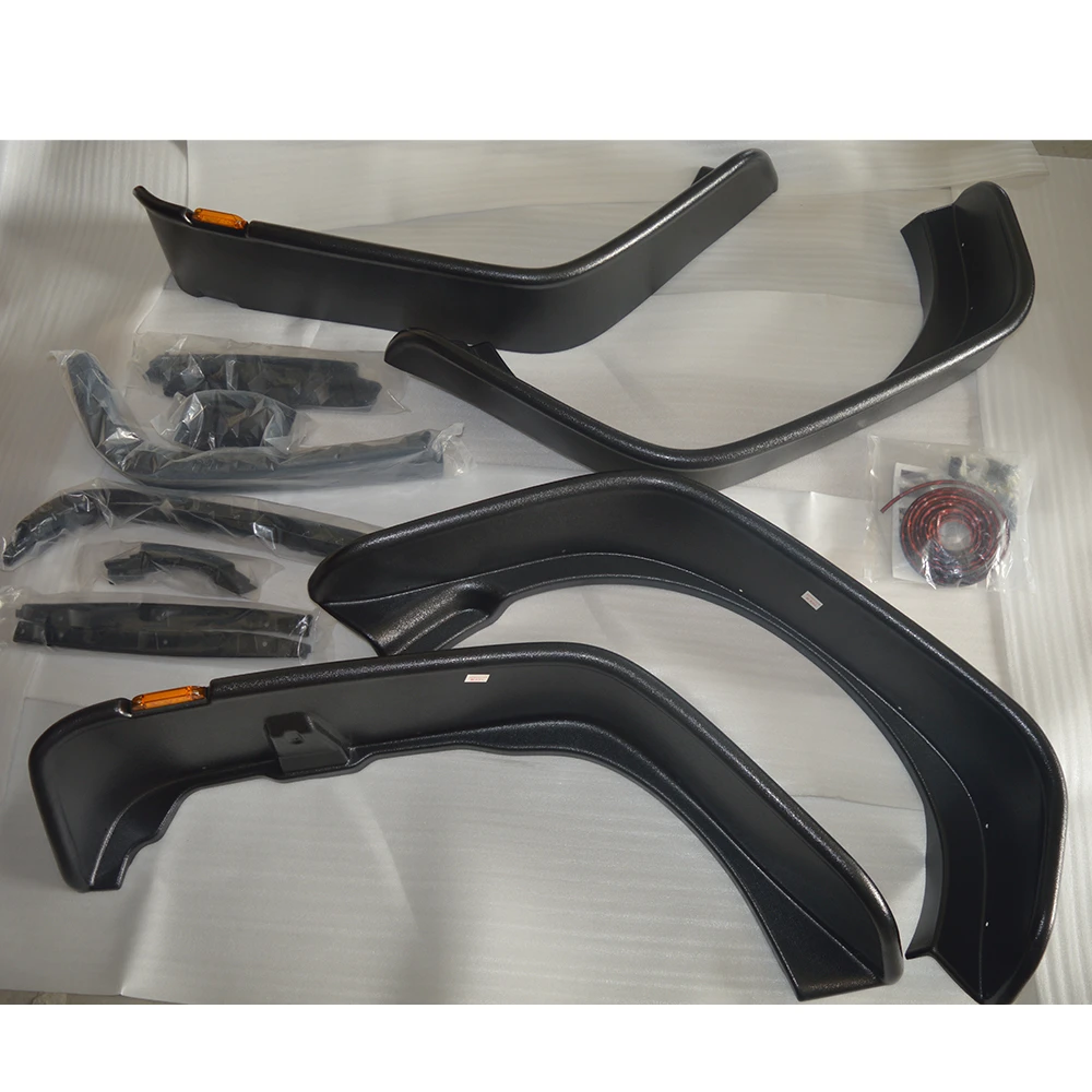 Black 4PCS ABS Front Rear Fender Flares for jeep for wrangler JK  2007-2017 J094