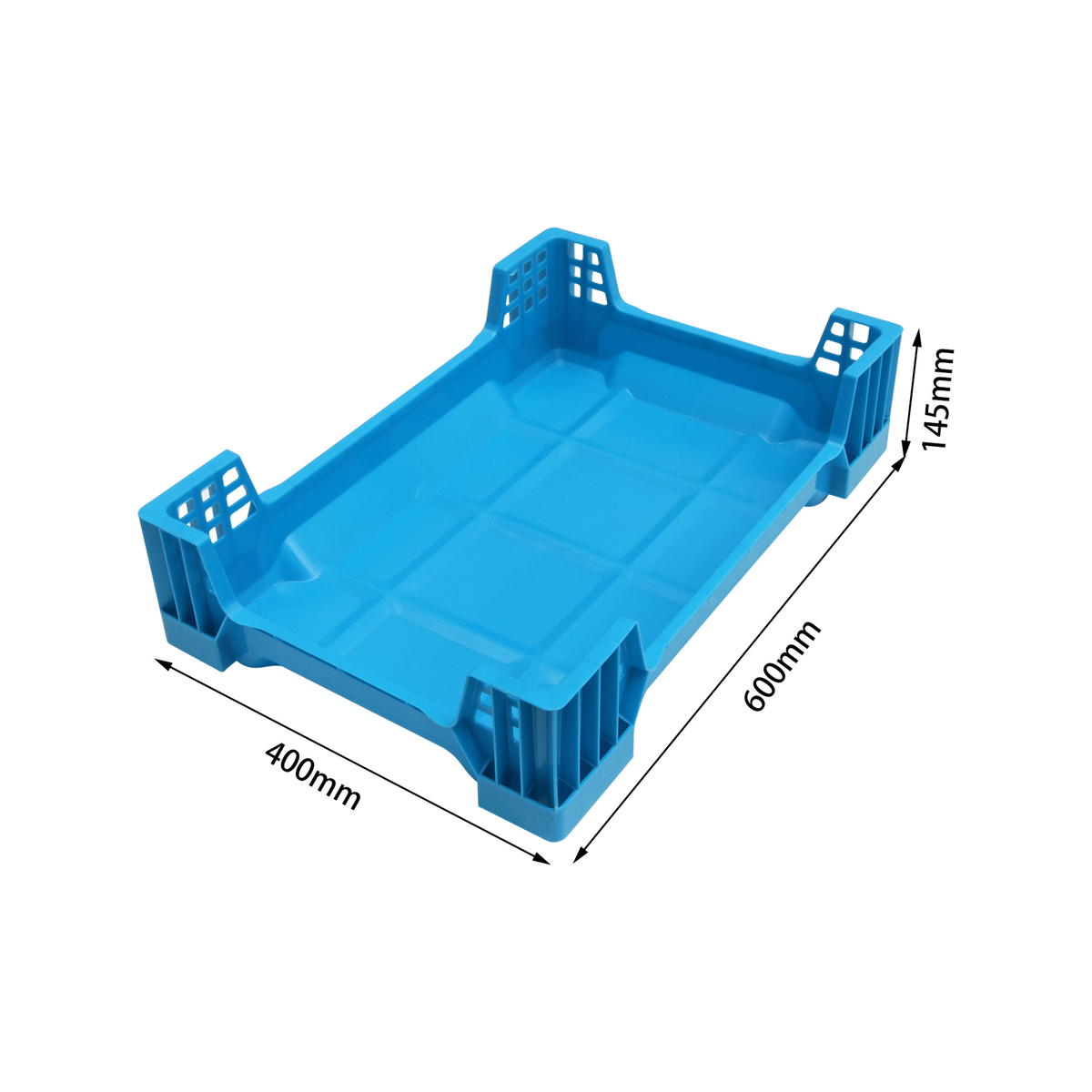 600x400x145mm Plastic Stackable Insect Breeding Tray Mealworm Larvae Bsf Breeding Farming Tray