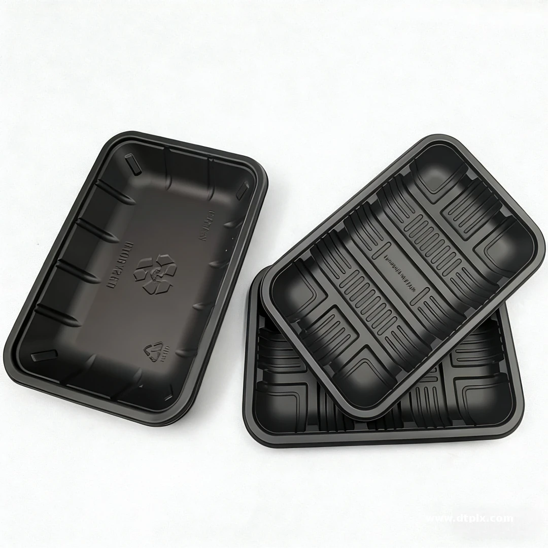 PP Disposable Blister Fresh Meat Tray Sealable Frozen Meat Thermoforming Gas-Filled Packaging Fruit Plastic Plate Bowl