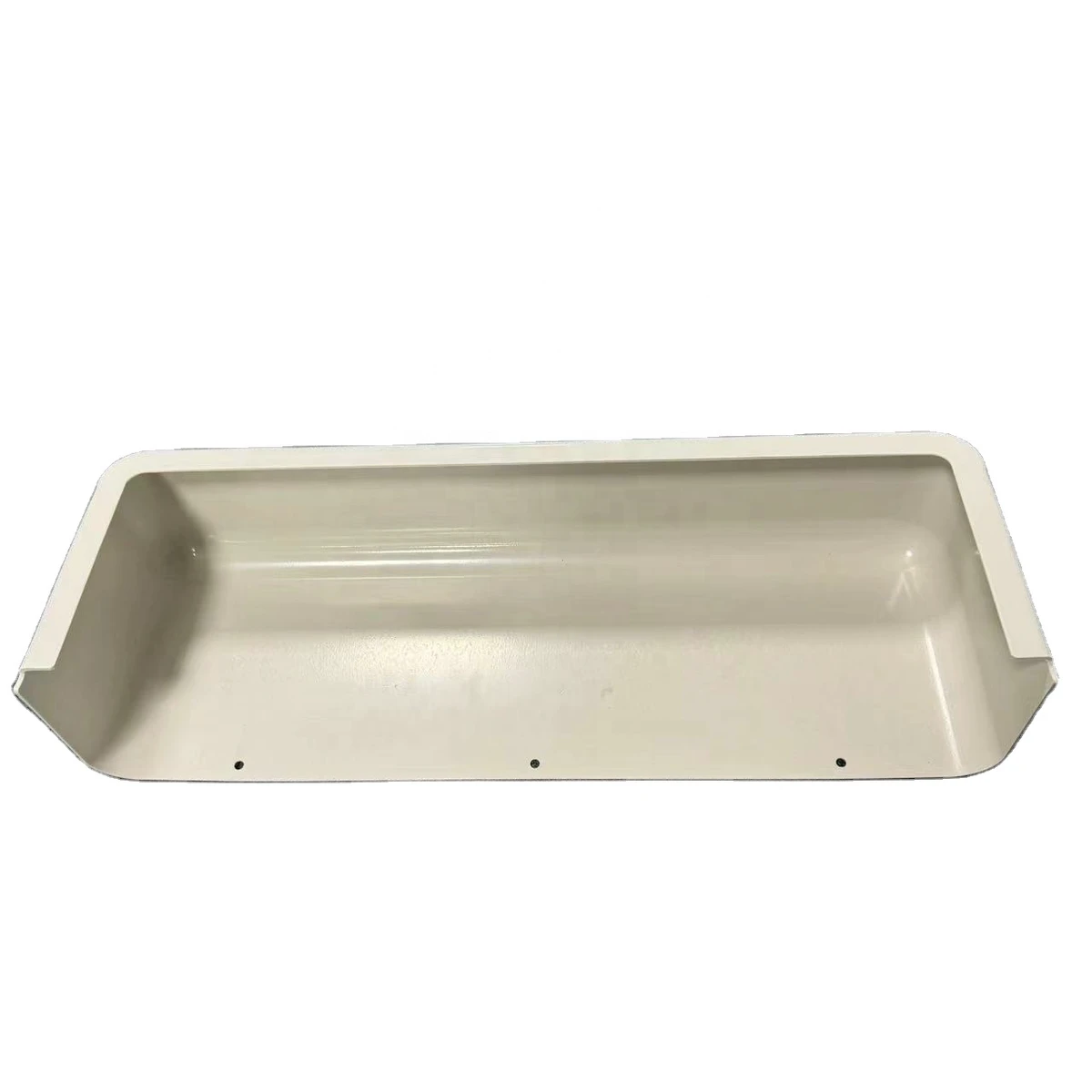 Customized Vacuum Forming ABS Plastic Glossy Surface White OEM Shape Display Board Cover Housing