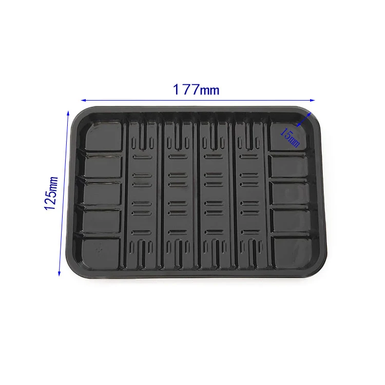 Custom PET Plastic Tray for Fruit, Vegetable, and Meat - Food Safe, Clear Display Packaging