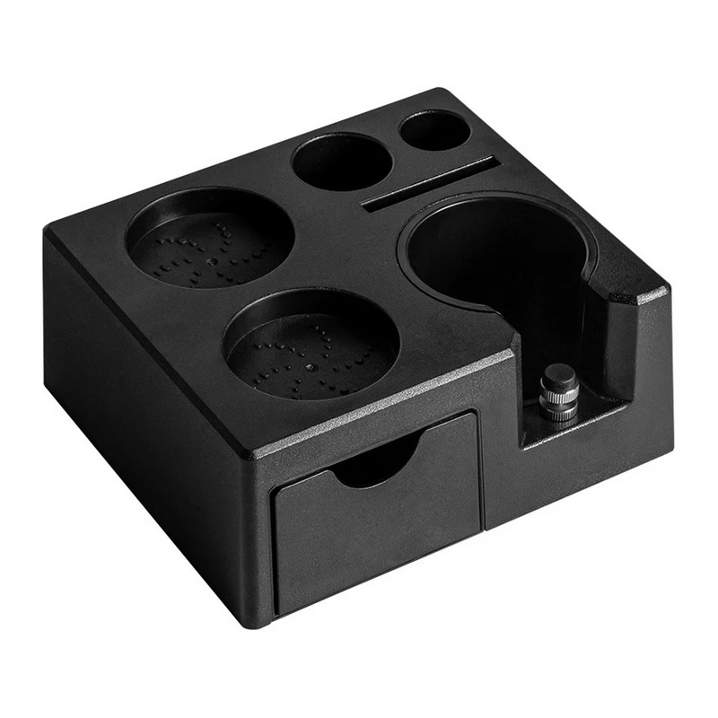 Espresso Tamping Station Height Adjustable 51-54/58mm Portafilter Holder with 4pcs Tamper