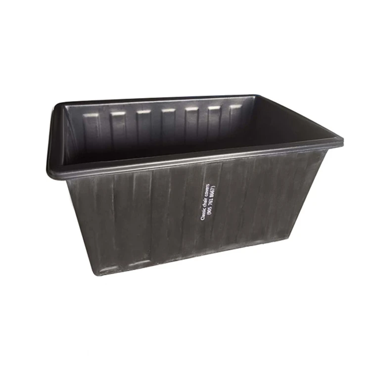 Rotational Food Grade Plastic Large Hydroponic Trough with Drain for Sale