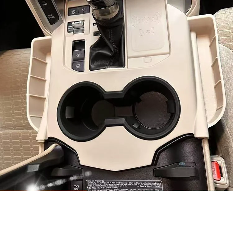 Silicone Rubber Car Gear Drink Central Console Storage Cover Box for toyota Land Cruiser Lc300 2022 2023 2024 2025 Auto Kits