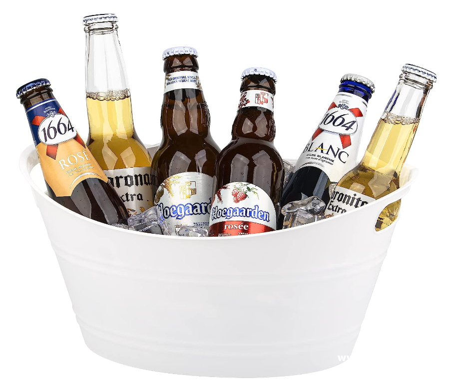 New Design Irregular Shape Plastic Beer and Drink Storage Ice Buckets Vacuum Forming Party Usage