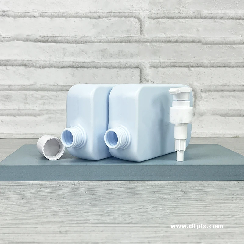 PE Square Cut Edge Flat Care 450ml Laundry Detergent Bottle Shampoo Shower Bottle Shower Gel Bottle