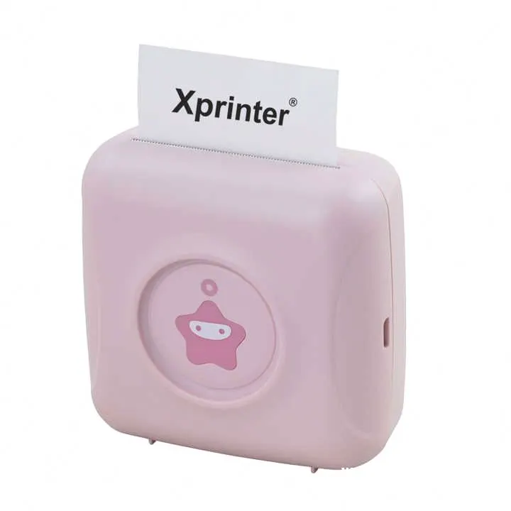 Cute Design 300DPI Portable Thermal  Photo Printer Mini Portable High Quality Thermal Receipt Wireless Printer Portable