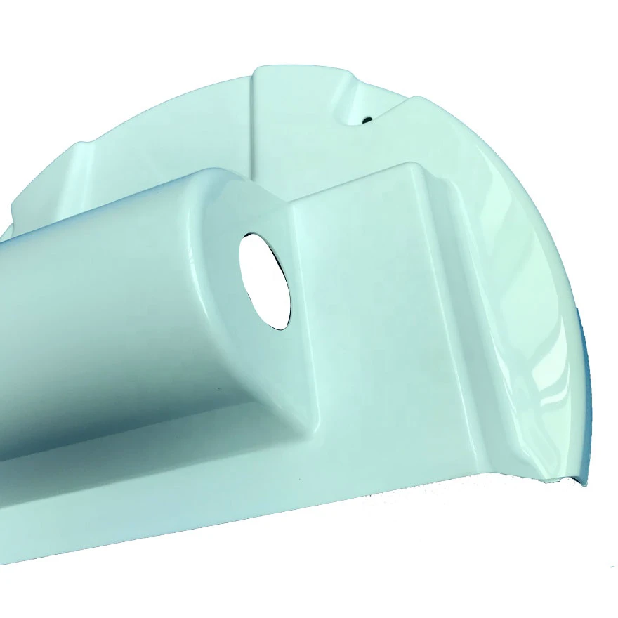 White Glossy ABS Material Round Shape Machine Protective Plastic Cover Thick-Gauge Plastic Product