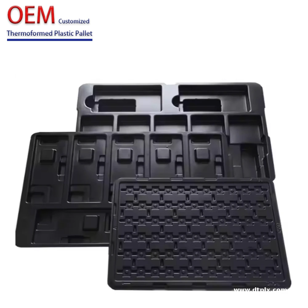 Customized ABS PP Plastic Turnover Tray Made by Thermoforming Machine
