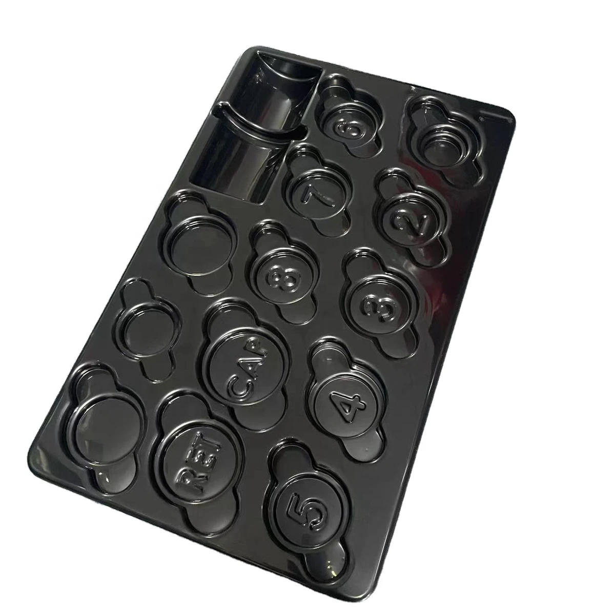 Customized Thermoformed Antistatic Storage Tray ABS Plastic Vacuum Forming Tray Premium Plastic Product