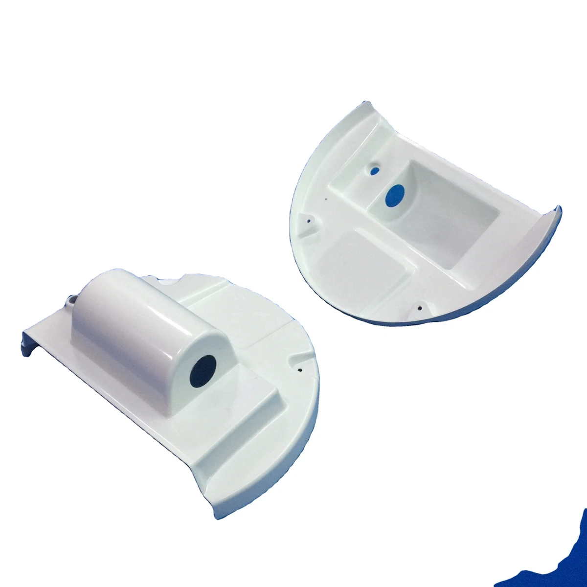 Customized White ABS Plastic Display Board Cover Housing OEM Shape Glossy Surface Vacuum Forming Technology