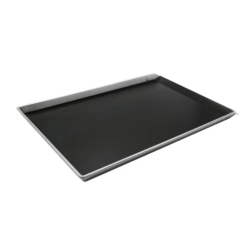 600x400x30mm 0.7mm Aluminized Steel Non-stick Bevel 3-sided Baking Sheet Pan Commercial Baking Tray