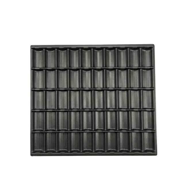 Hot Sale Black Abs Plastic Poker Chip Tray 50 Rows Plate Holder 1000pcs 40mm Casino Ceramic or Clay Chips From Directly Factory