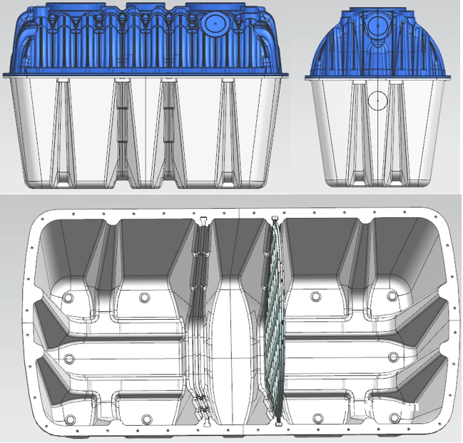 Cheap Price High Quality Plastic Septic Tank for Sewage Treatment Used Home