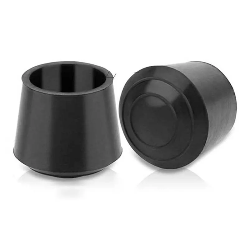 Non-Slip Rubber Chair Leg Caps Black Round Furniture Feet Tips Covers Floor Protect for Hardwood Floors Chair Leg Tips