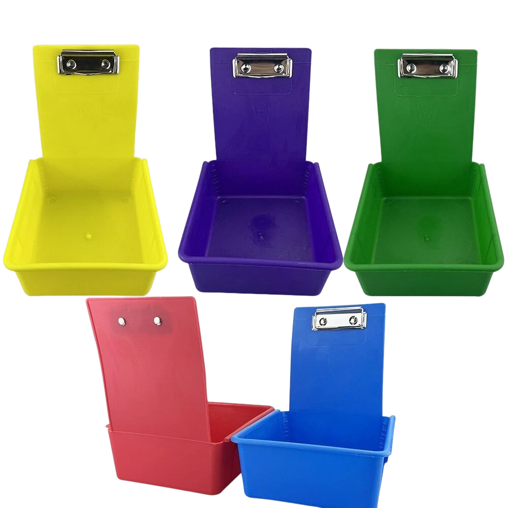 Plastic Container Dental Lab Work Sorting case Pans Box Tray with Clip Dental Supplies Boxdental Lab Box