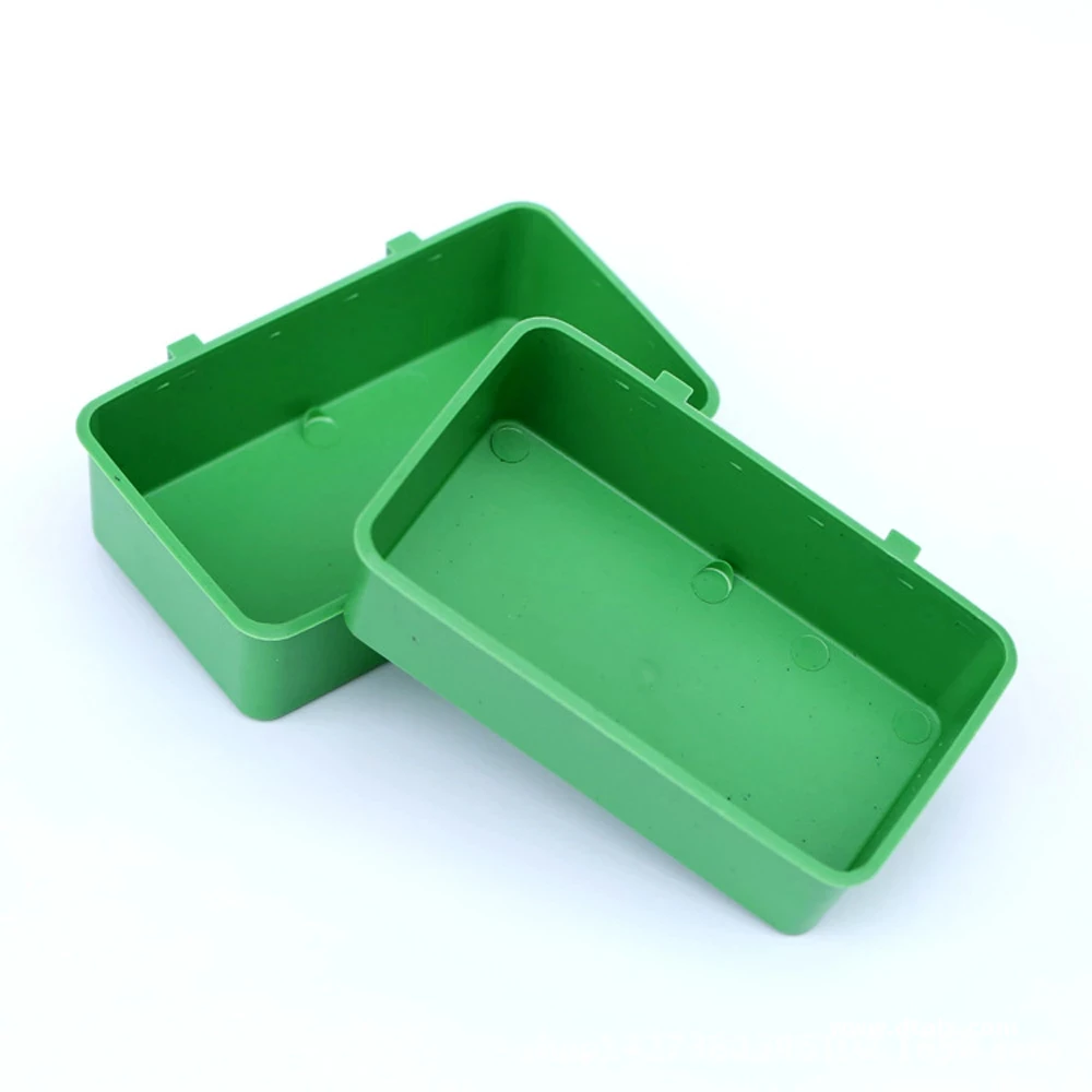 Multifunction Creative Green Food Tray Parrot Bathtub Animal Cage Standing Wash Shower Box Bird Toys Pet Bird Cleaning Products