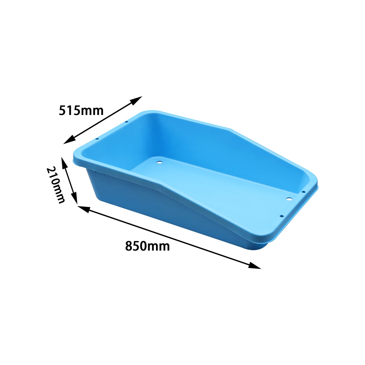 QS Hot Sale 850*515*210mm Plastic Storage Tray for Airport