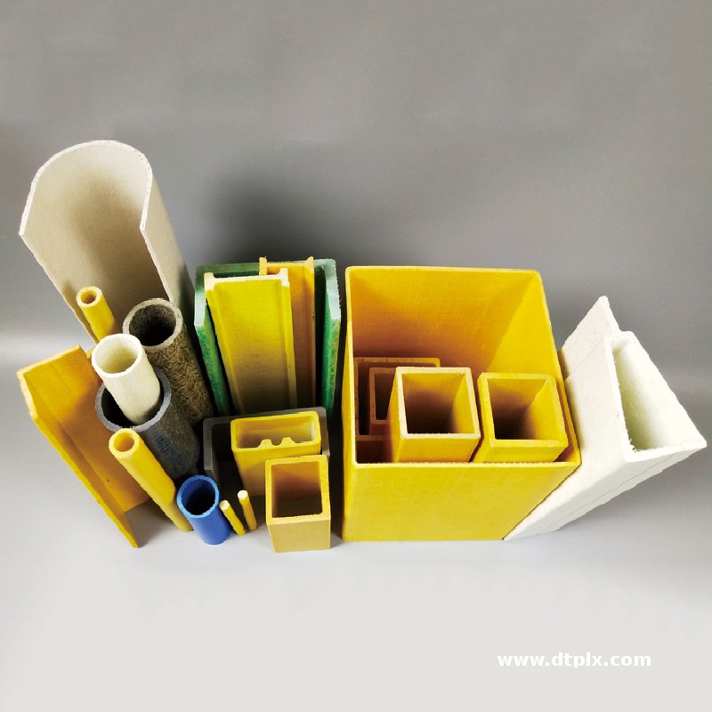 High Strength Fiberglass Pultrusion Tube Square Profile Smooth Insulation Glass Fiber Bending Available Building Cut