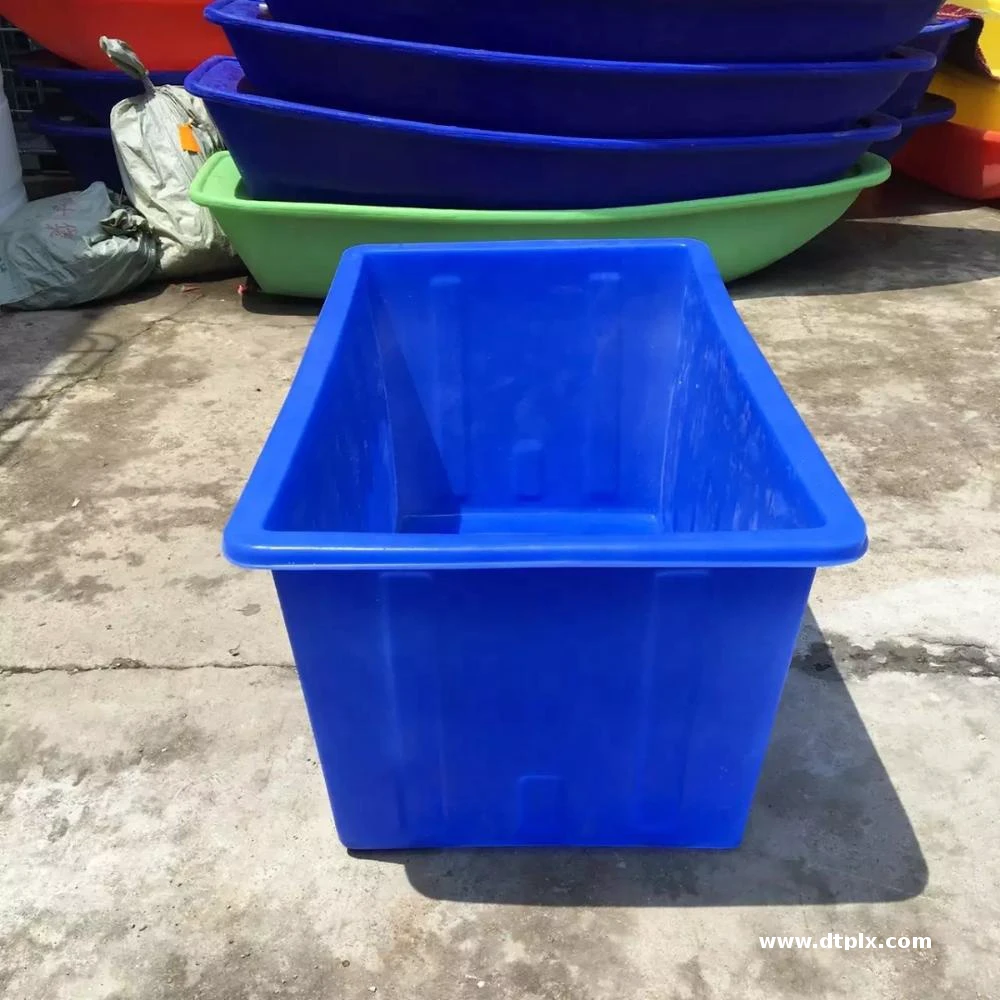 400L 500L Solid Box Type  Rectangular Roto Plastic Bin Box  for Transporting