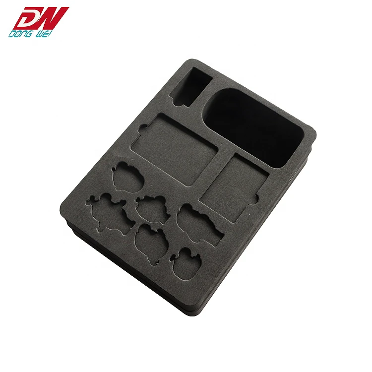 Custom Die Cut Foam Sponge Box Packaging Wine Glass Flocking Sponge Package Foam Tray