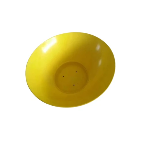 Food Container High Gloss Yellow Vacuum Formed Bowl for Food Serving