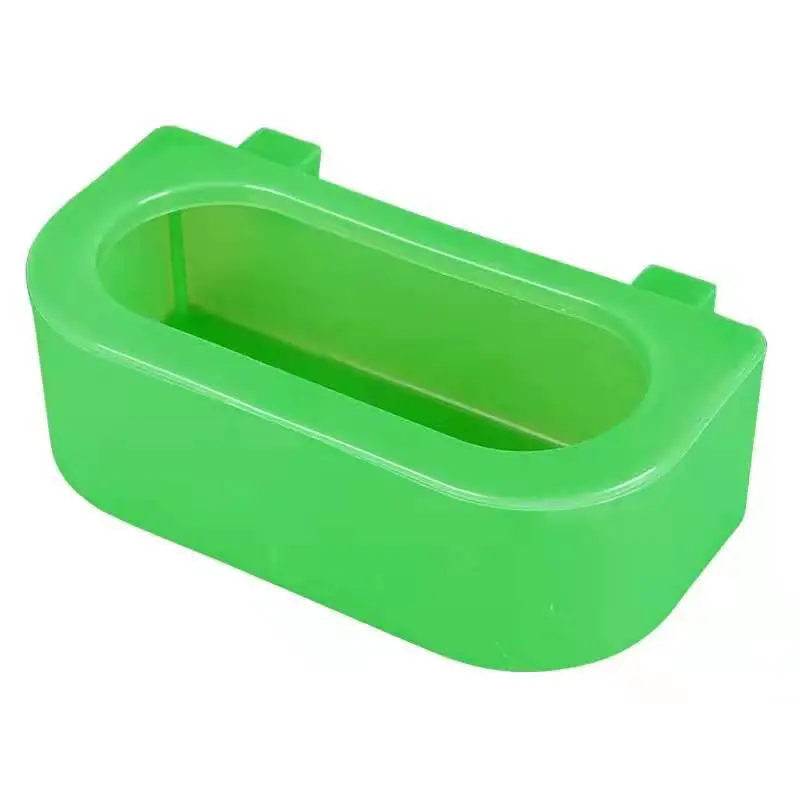 Dual-Purpose Semi-Circular Hanging Pigeon Box Long Hanging Water Food Container Eco-Friendly Plastic Horseshoe Design for Pigeon