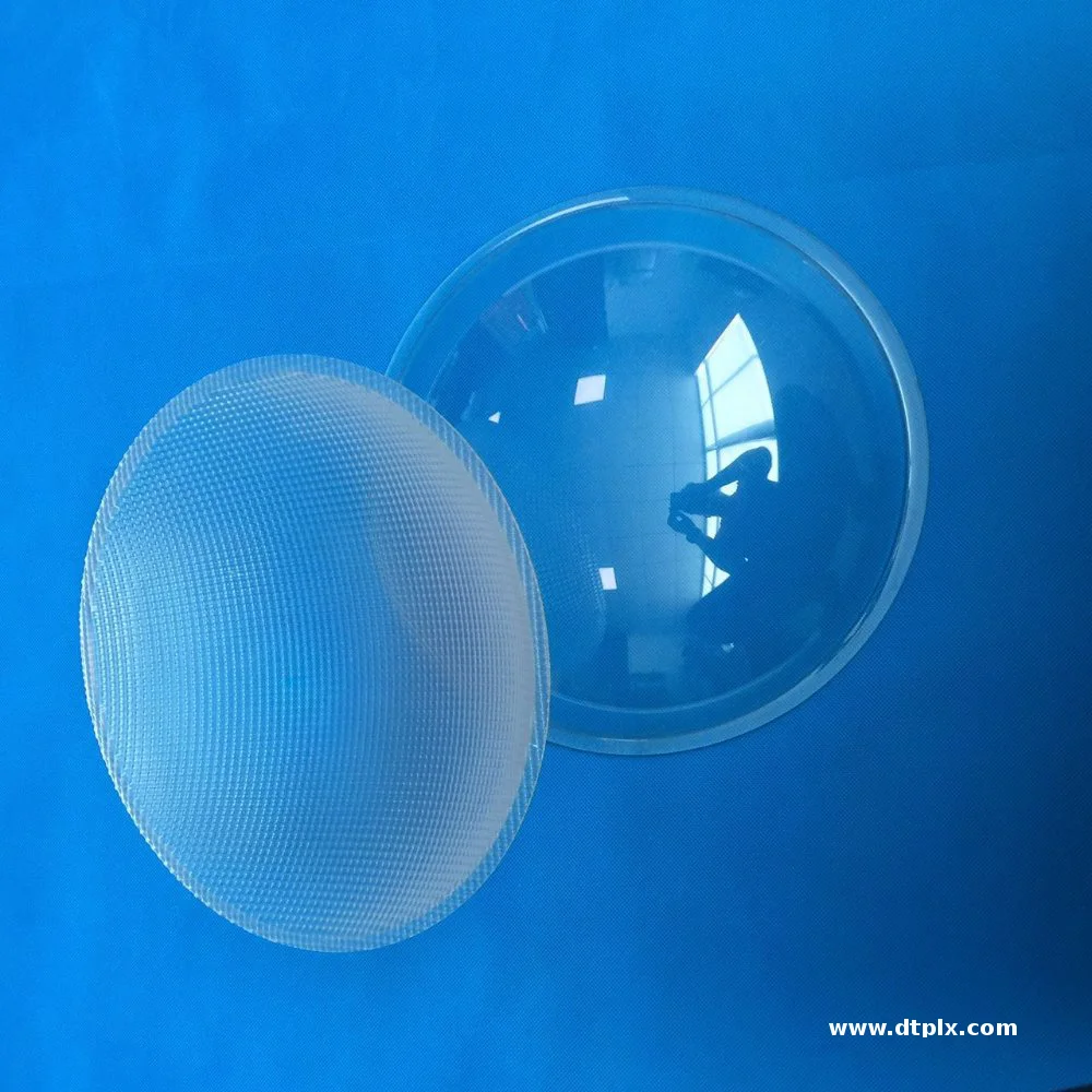Custom Round Dome LED Ceiling Light Covers Vacuum Formed Clear Plastic Products