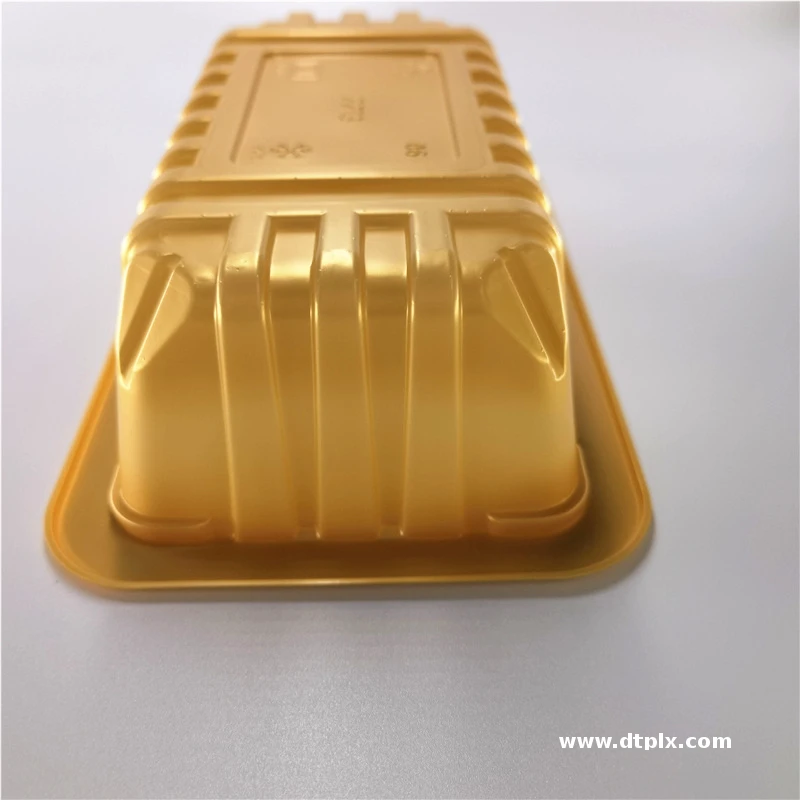 Good Quality High Gloss Plastic Frozen Food Tray Packaging MAP Plastic Tray  With Storage