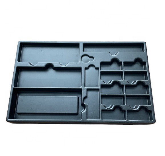OEM Custom Vacuum Forming Tray ESD Blister Packaging Box Plastic Esd Blister Tray