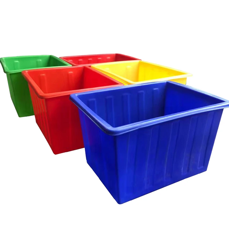 Poly Open Top Large Rectangular Plastic Fish Tub Fish Farming tank