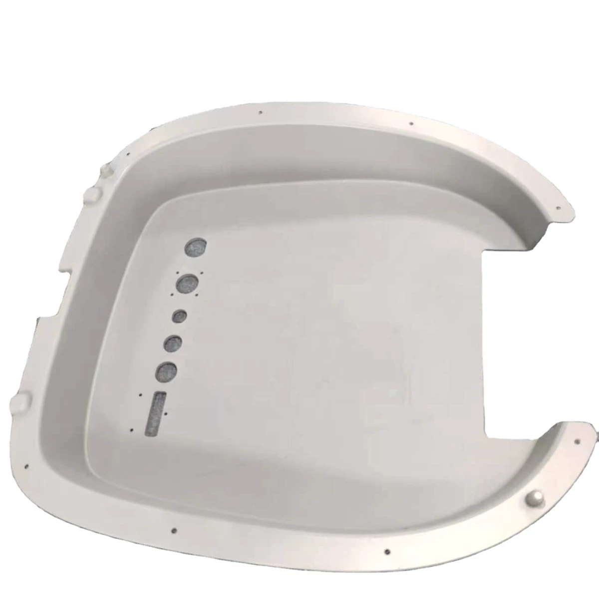 Custom Vacuum Form Long Strip Black ABS Plastic Back Shell Car Body Parts Body Shell Manufacturer Plastic Vacuum Forming