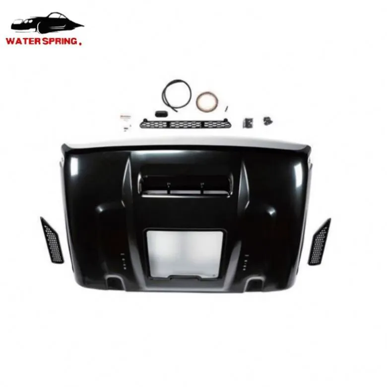 High Quality Auto Parts JL JK JT Transparent Hoods Steel Engine Bonnet Hood for jeep wrangler 2007-2026