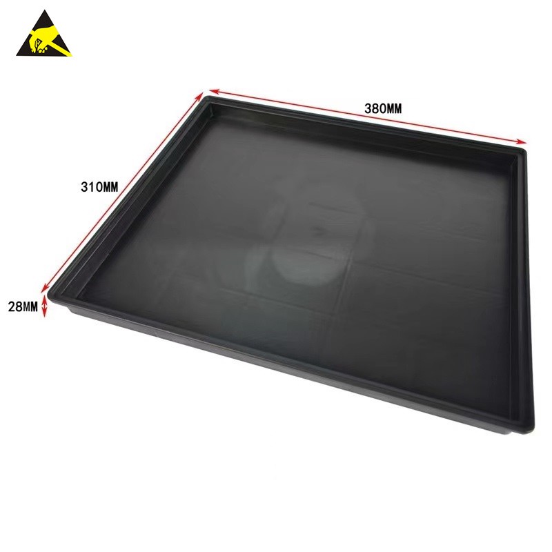 Factory Bin Manufacturers Cost Antistatic Hard Drive Component Tote Box Black Esd Tray