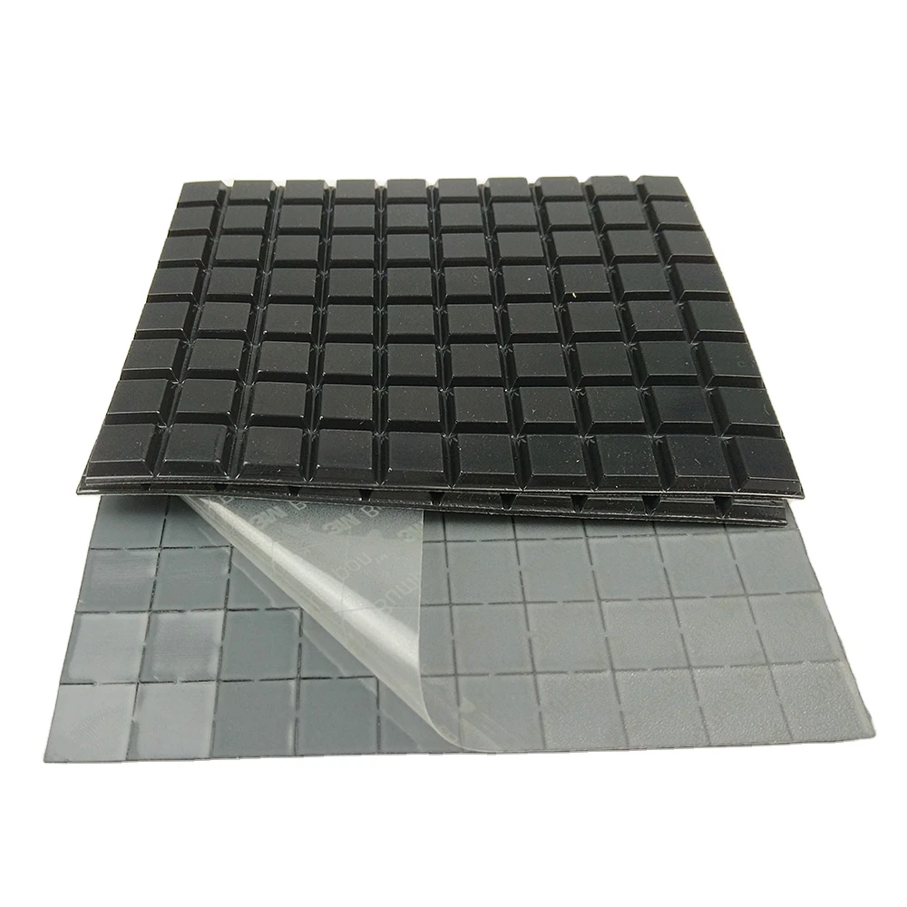 3M SJ5007 Square Rubber Bumper Vibration Isolator & Shock Absorber Protective Products with Cutting Service