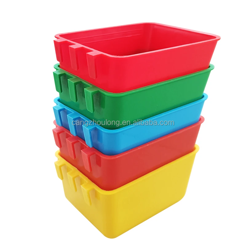 YYB LMB12 Hanging Cage Animal Waterer Food Bucket Plastic 0.35L Chicken Pigeon Quail Bird Drinker Feeder Cup